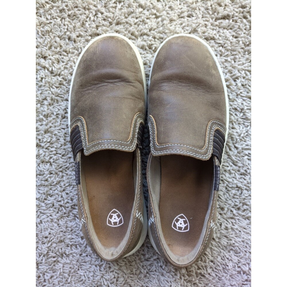 Ariat Cruiser Slip-on Womens Flats Casual Brown Leather Bomber Size7.5B 10029734